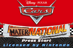 Cars - Mater-National Championship Title Screen